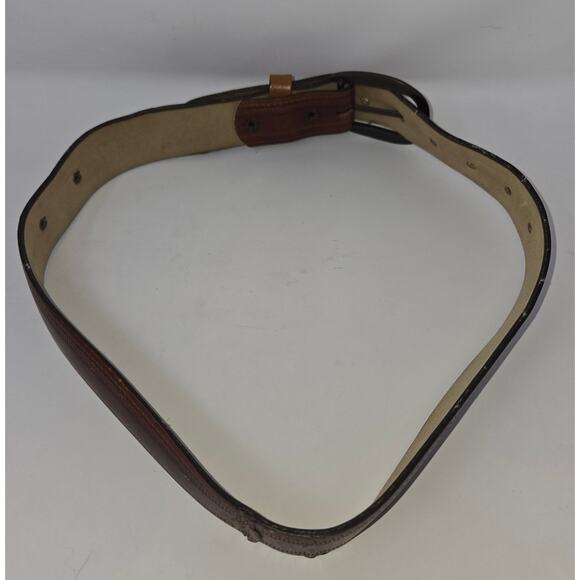 Vintage Lee Jeans Leather Children's Belt Pair Black Brown 28 Inch Slide Buckle - Picture 6 of 16